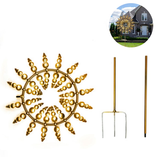 1 st Metallvindkvarn, Utomhus Metallisk Kinetisk Trädgårds Vindspinnare, Trädgårds Vindkvarnar, Dekorativ Gräsmatta Ornament Vindkvarnar för Dekoration Utomhus Trädgård