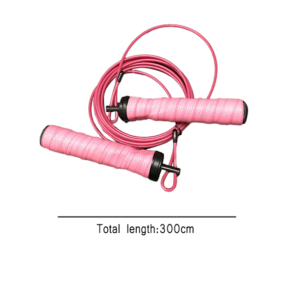 Hurtig Springtov til Fitness - Tangle-Free, Justerbar, Anti-Slip Håndtag med Svedbånd