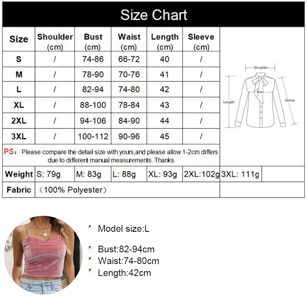 Dame Casual V-hals Afgrænset Top Spaghettistropper Fløjl Cami Tank Ærmeløs Top Camisole