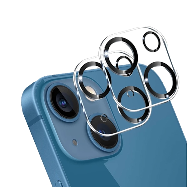 iPhone 13 Mini Linsebeskyttelse i Hærdet Glas – 2-Pak Kamera-Beskyttelse mod Skader