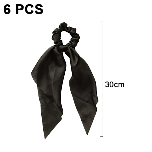 Hårband för kvinnor - Stora siden satin scrunchies hårband elastiska håraccessoarer mjuka stora scrunchies