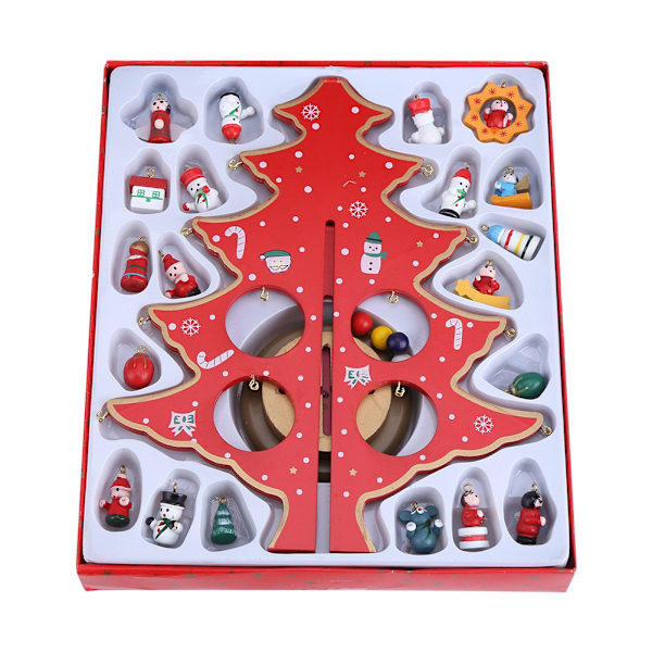 DIY Julgran Snögubbe Hängande Dekorationer Bord Fest Hem XMAS Semester Dekoration Röd