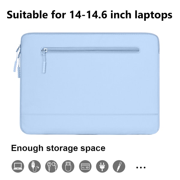 Oxford Cloth Datorväska, Vattenavvisande Laptop Väska Notebook Portfölj för Kvinnor Män