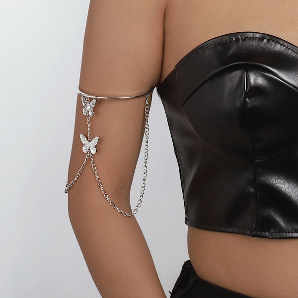 Armband Övre Arm Biceps Manschett Wrap Bangle Armlet Justerbar, Övre Arm Smycken Manschett