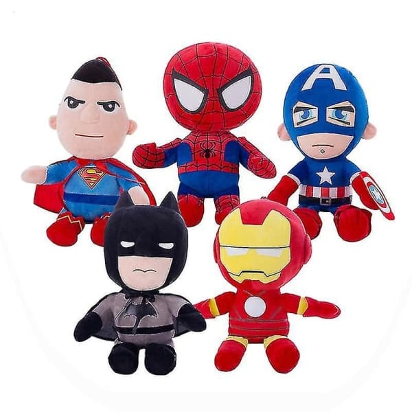 25 cm Marvel Avengers Plysjlegetøj Batman Udstoppede Dukker Superman