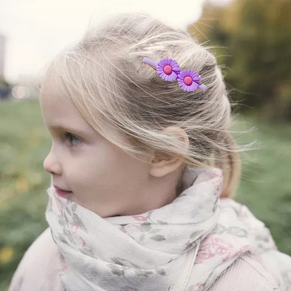 Färgglada Hårnålar Söta hårprydnader blomma frukt dessert hårnålar Hårnålar för små flickor, tonåringar, småbarn