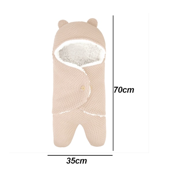 Puteteppe for babyvogn, varm sovepose og swaddle