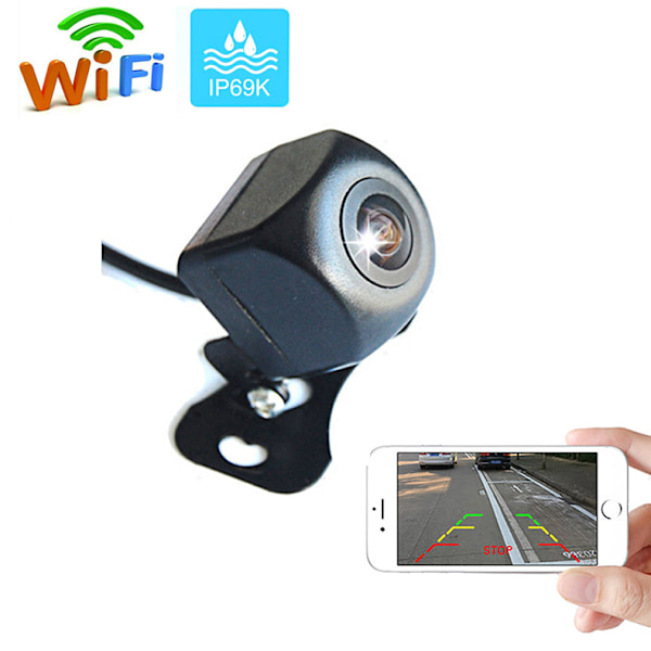 HD Backup Kamera, Metallhus Grad Vidvinkel Nummerskylt Backkamera för bil, Clear Night Vision IP67 Vattentät backkamera