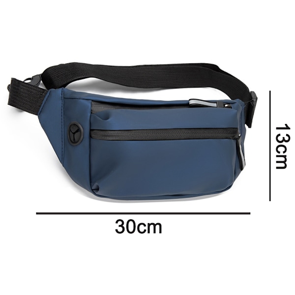 Midjeväska, Crossbody-väska, Bekväm Rem, Hållbar för Resor, Arbete och Träning