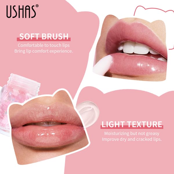 3-Color Liquid Lip Gloss/Long-Lasting Lip Oil (Unpackaged)