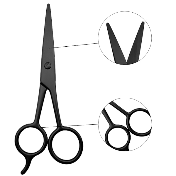 Barber Hårklippesaks Sakse Høj Kulstof Razor Sharp Overskæg Hårklip Frisør