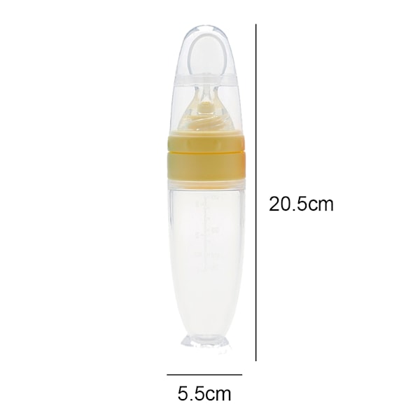 Squeeze Frisk Fruktmater | Kornmatingsflaske for Pure, Fast Mat, Smoothie