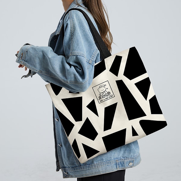 Tote Bag for Kvinner, Gjenbrukbare Handleposer, til Julegaver, Shopping & Strand