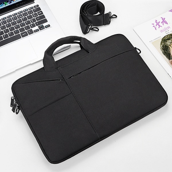 Laptopveske Vannbestandig Laptop Sleeve-etui med skulderstropper & håndtak/Bærbar datamaskin