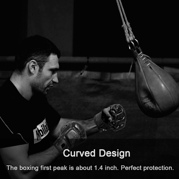 MMA-handskar, Halvfinger Boxningshandskar MMA-handskar med Justerbart Handledsband UFC-handskar för Sanda Sparring Punching Bag Träning (One Size Fits