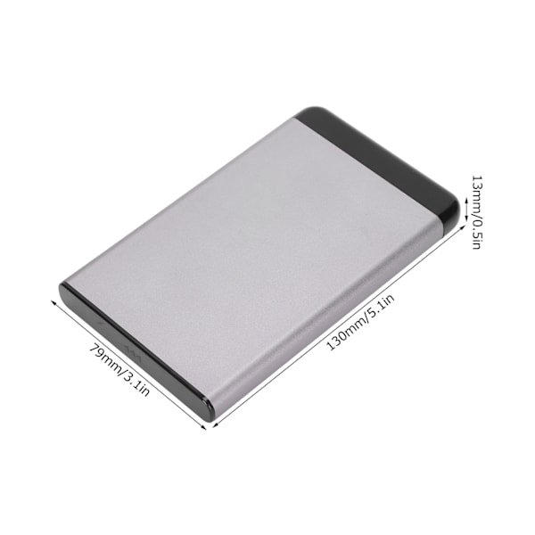 Extern Hårddisk Ultra Tunn Bärbar USB3.0 Hårddisklagring för OS XP för Win7 för Win8 för Win10 för Linux 120G