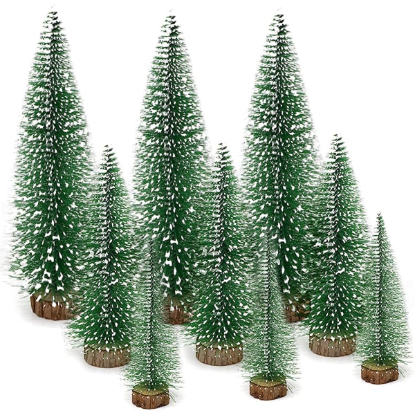 Mini Weihnachtsbaum Künstlicher, 9 Stück Mini Tannenbaum