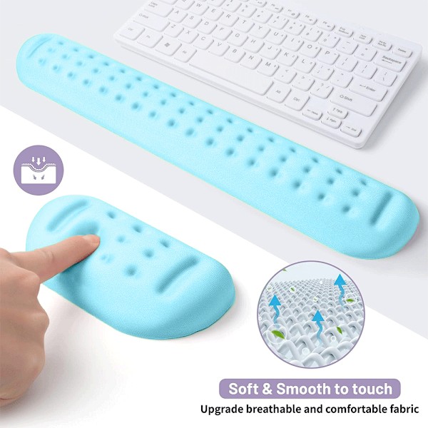 Handledsstöd i minnesskum, ergonomisk musmatta med handledsstöd, tangentbords handledsstöd
