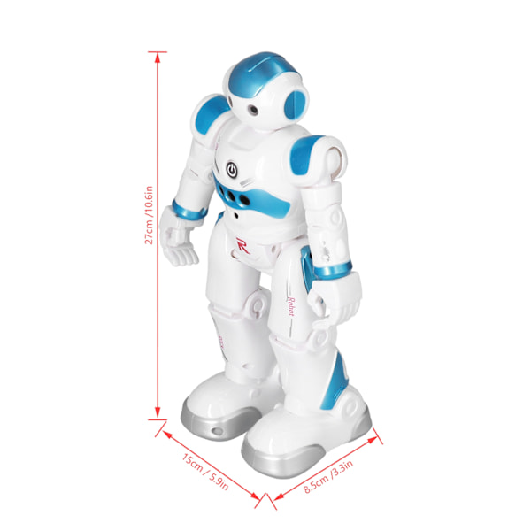 RC Smart Robot Leketoy, Geststyrt og Fjernstyrt Intelligent Robot for Barn 3 År og Eldre