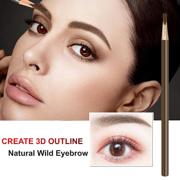 Brow & Eye Makers Brow Shaper & Eyeliner, Skapa Långvariga, Vilda Ögonbryn Med Enkelt Pennskissande