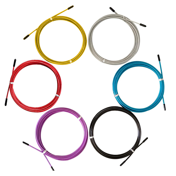 Erstatningskabel for Speed Jump Rope, 6 stk. rustfritt ståltråd for hurtige hoppetau