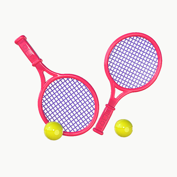 Badminton Ketsjer til Børn - Børne Badminton Ketsjersæt med Badminton Perfekt til Begynder Spillere Sports Spil Udendørs Indendørs Fintness