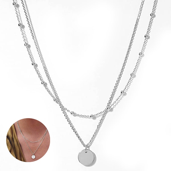 1 st Lagerat Cirkelhalsband Bar Legering Halsband Halsband för Kvinnor