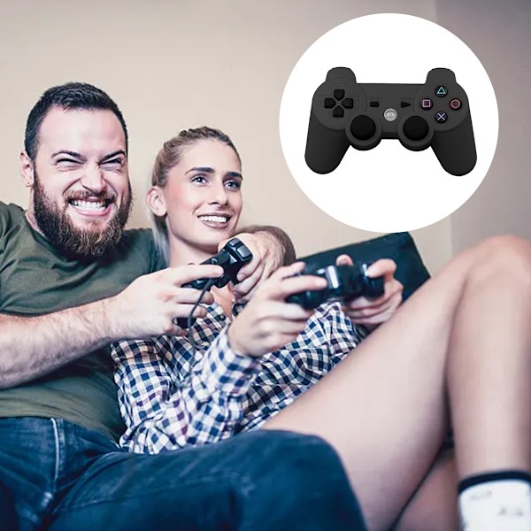 PS3 Bluetooth langaton tärinäohjain ps3 peli langaton ohjain black