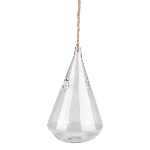 Klar Hängande Glasblomkruka Terrarium Luftkruka Växtvas Home Office Dekoration Drop