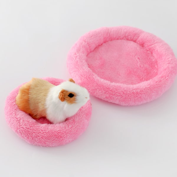 Hamsterbädd, Rund Sammet Varm Sovmatta för Hamster/Igelkott/Ekorre och Andra Smådjur