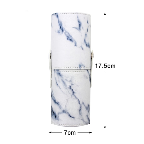 Bærbar Make Up Penselholder, Kosmetik Pensel Spand Opbevaring Cylinder PU Læder Kosmetik Make Up Kop Organizer til Skrivebord og Rejse
