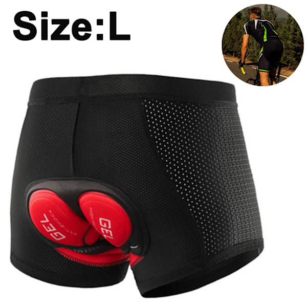 1 st Cykelunderkläder för Män Vadderade Gel Cykelbyxor Med Vaddering Bike Liner Shorts Undershorts Halksäkra
