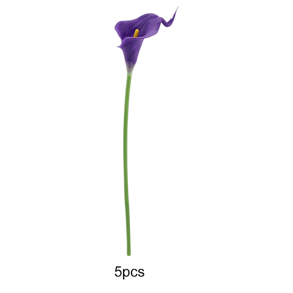 Plastik Calla Kunstig Blomst Brudebuket Bryllup Hjem Have Dekoration (5 stk)