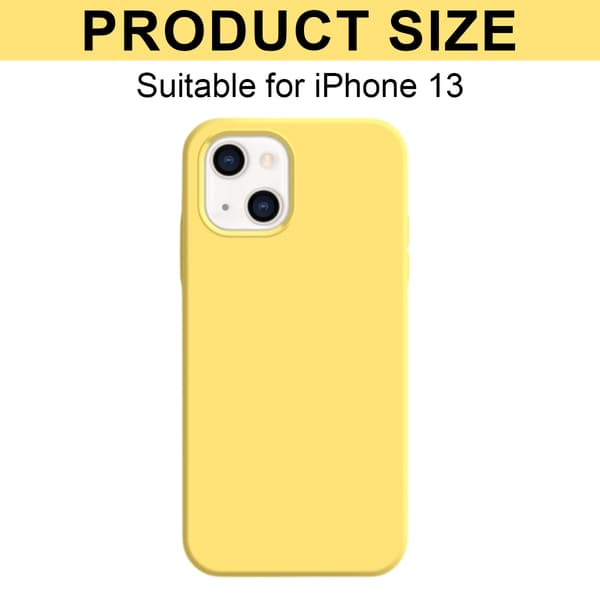 iPhone 13 - Matt TPU-deksel - Gul, for iPhone 13, bevarer telefonens slanke design og gir trygghet.