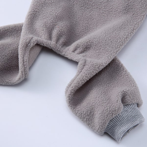 Hundeklæder Efterår og vinter ternet nederdel fire ben fleece kæledyr fire ben høj krave sweater