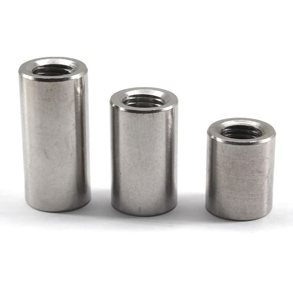 (8-pack) M14 20x30 pyöreät mutterit 304 ruostumattomasta teräksestä, pitkät holkkimutterit