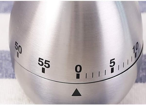 Mekanisk kjøkkentimer Kjøkkentimer Nedtelling 60 minutter Epleform Multifunksjon Rustfritt stål Kjøkkentimer for matlaging Baking Sport
