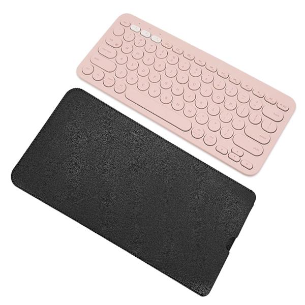 Tangentbordfodral Tunnt Bärbart Dammsäkert Vattentätt Tangentbordsskydd för Logitech K380 (Svart Röd)