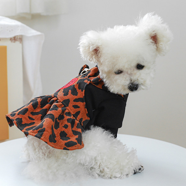 Hundekjole Hundeskørt Hundetøj til Små Hunde Pigekillinger Outfit til Pigekatte Kjole til Katte Dyretøj Hundetøj Flot Tøj