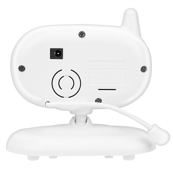 3,5 tommer Trådløs Babymonitor Sikkerhedskamera Nattesyn To-vejs Intercom med Temperaturmåling 110‑240VAU Stik Babymonitor