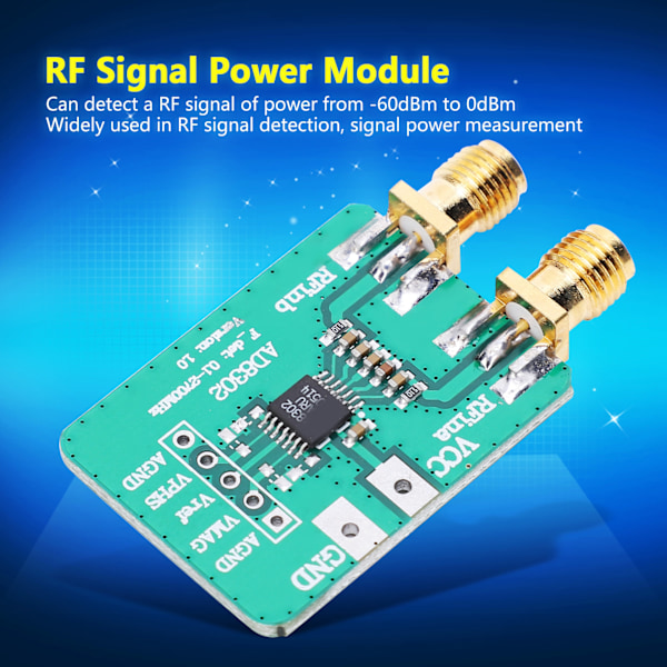 Logaritmisk Detektor RF-Signalstyrkemodul AD8302 Mikrovågsradiofrekvensdetektering