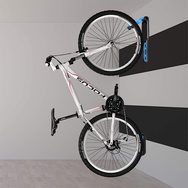 Fällbar Vertikal Cykelkrok Väggmontering Cykel Förvaringställ Väggcykelhängare Hållare Garage Skjul Detaljhandelsapplikationer Landsvägscykel