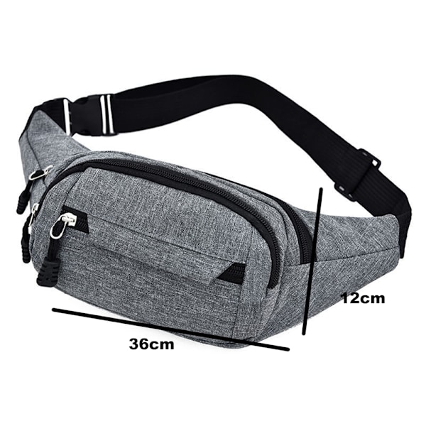 Midjeväsk: Löparbälte Running Bag Bältesväska Sport Slank Fashionabel för Jogging Vandring Kvinna Man