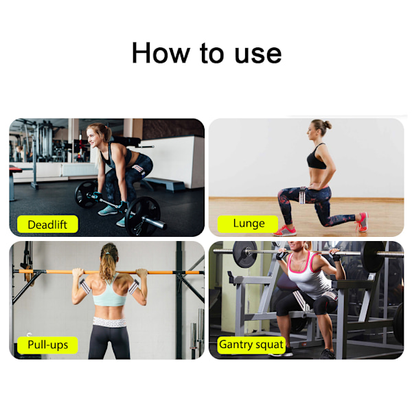 Blodflödesbegränsande träningsbälte för höftlyft, knäböj, lår, fitness