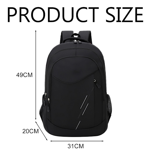 Liike-laptop-reppu miehille ja naisille, vedenkestävä tietokonepussi matkustamiseen/koululle/työhön