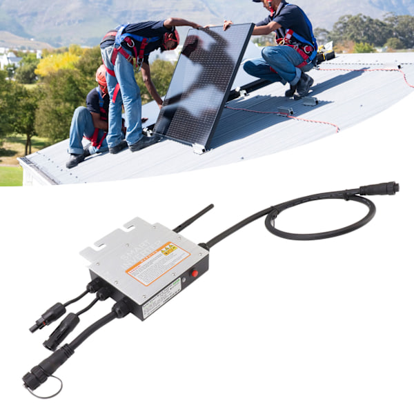 350W Nettilkoblet Inverter Temperatur Strøm Spænding Beskyttelse WiFi AC220V Solcelle Nettilsluttet Inverter med Cloud Overvågning Lagring til Solpanel