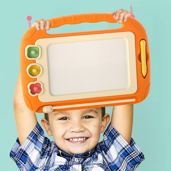 Slettbar magnetisk tavle for husstand, babyfargegraffititavle