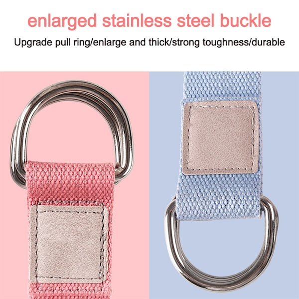 Yogastrap med Justerbar D-Ring Spänne, för Pilates Dans Gymnastik