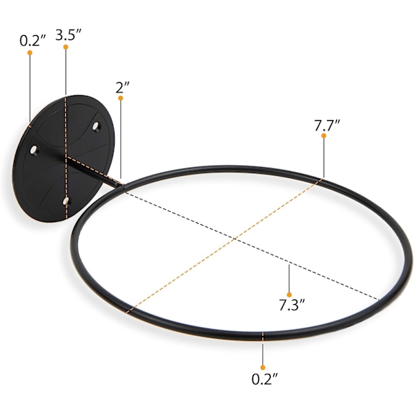 Veggmontert Ball Oppbevaring Sportsball Holder Stativ Display