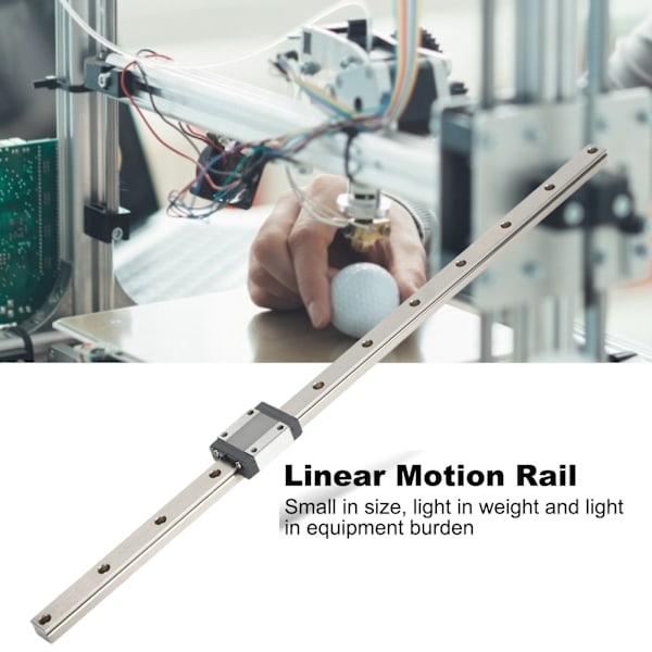 MGN15C Lineaarinen Raideohjainlaakeri Teräs Lineaarinen Liukuva Raide 3D-tulostimille CNC-koneelle 450mm